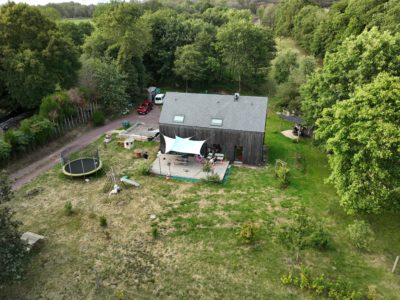 Forêt de Brocéliande, maison en bois